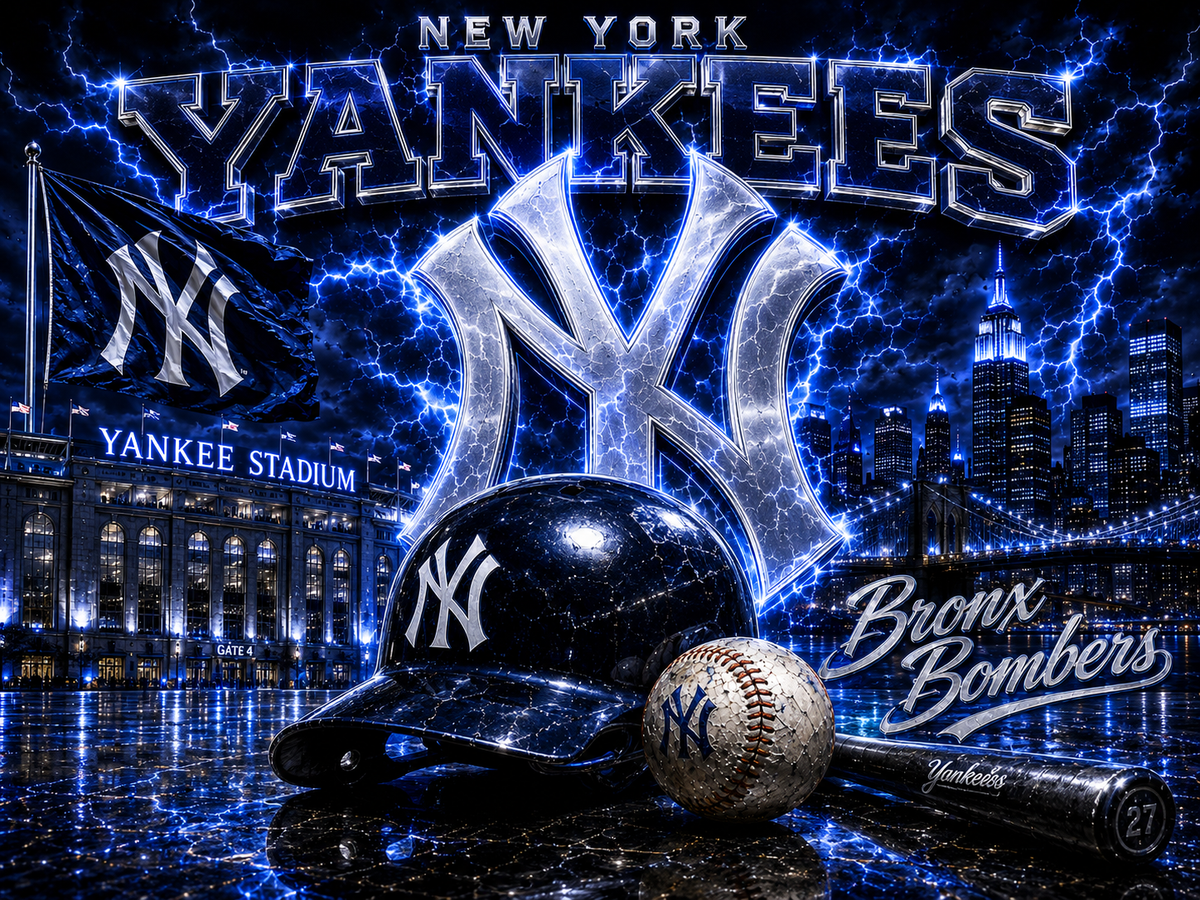 New York Yankees 20oz Skinny Tumbler – Stainless Steel