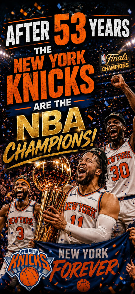 πβ¨ New York Knicks NBA Champions 20 oz Skinny Tumbler β¨π
