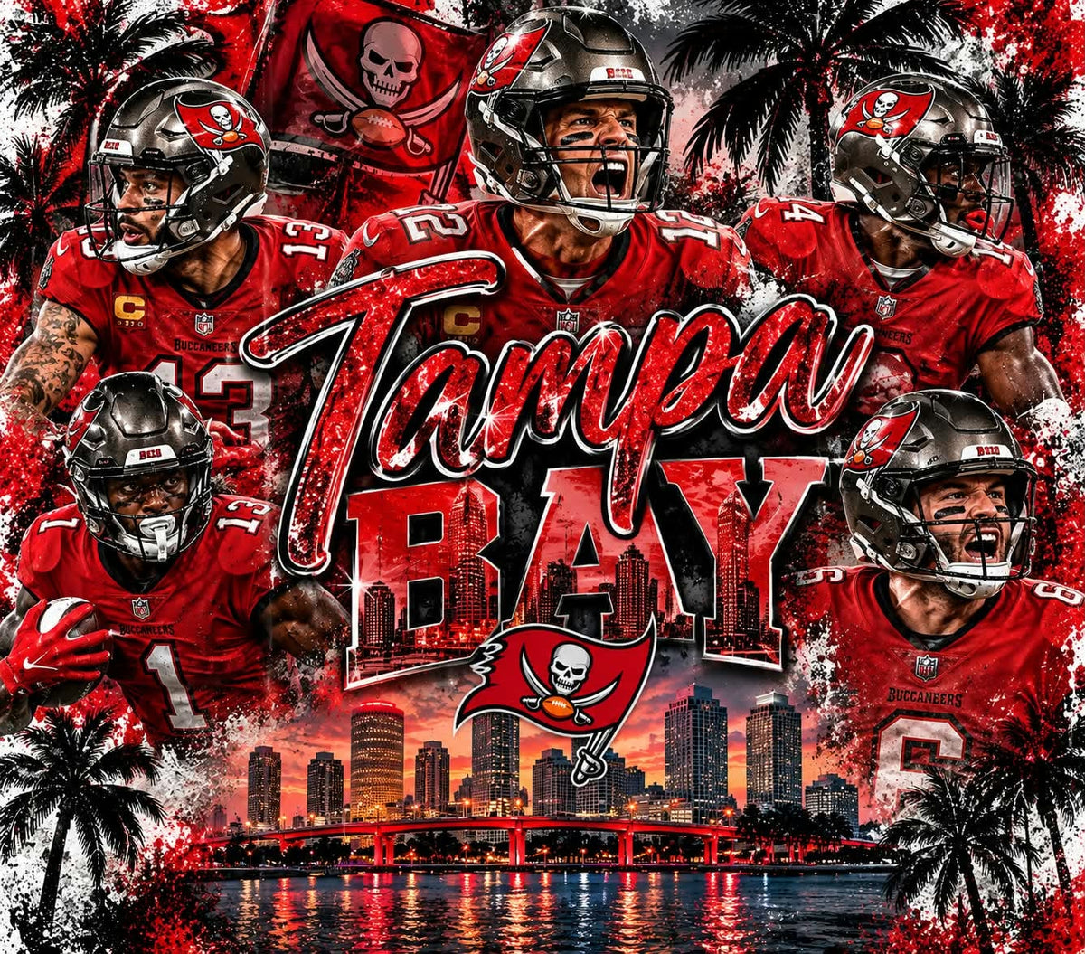 Tampa Bay Inspired 20 oz Football Fan Tumlber