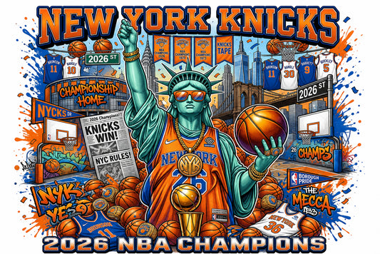 New York Knicks 2026 NBA Champions 20oz Skinny Tumbler